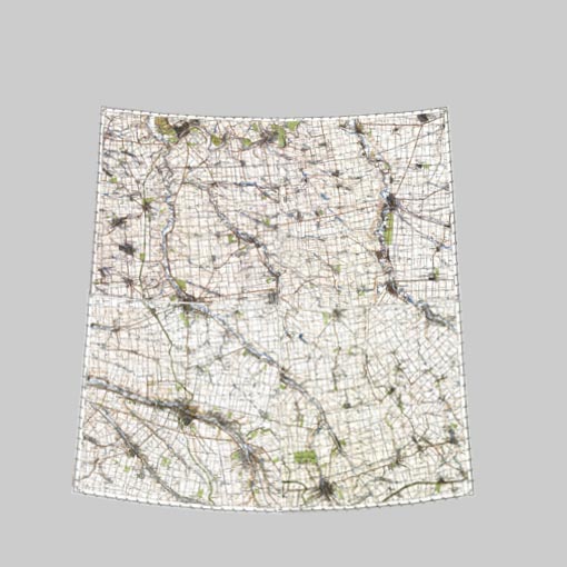 Склеенная карта Склеивание карты