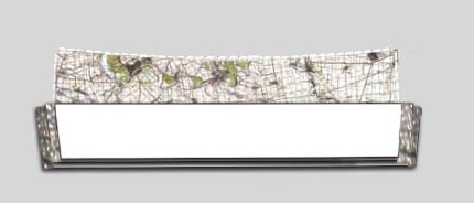 Сгибание карты в полосу Складывание карты